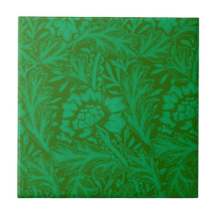 Anemone in Forest Green, ein William Morris-Muster Fliese