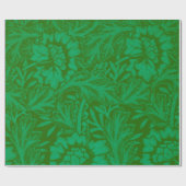 Anemone in Forest Green, ein William Morris-Muster Geschenkpapier (Flach)