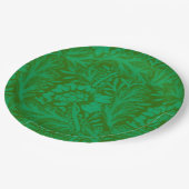 Anemone in Forest Green Pappteller (Schrägansicht)