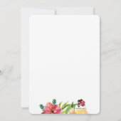 Anemone in Wasserfarbe Einladung (Rückseite)