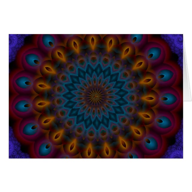 Anemone Kaleidoscope Mandala (Vorderseite (Horizontal))