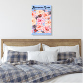 Anemone Liebe Botanical Leinwanddruck (Insitu (Schlafzimmer))