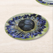 Anemone Mistral Panda Runder Pappuntersetzer (Angewinkelt)