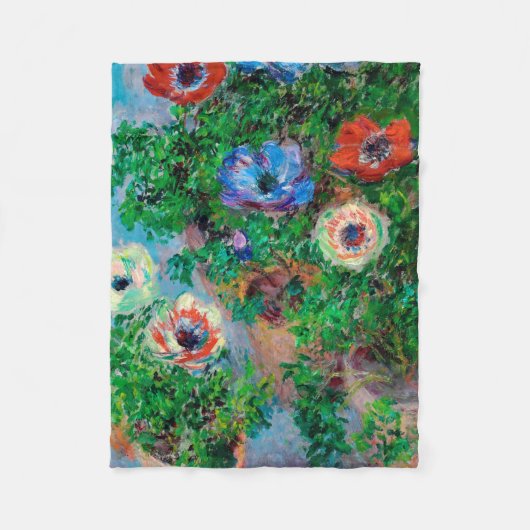 Anemone, Monet Fleecedecke (Vorderseite)
