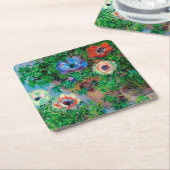 Anemone, Monet Rechteckiger Pappuntersetzer (angewinkelt)