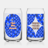 Anemone Muster Dosenglas (Vorderseite)