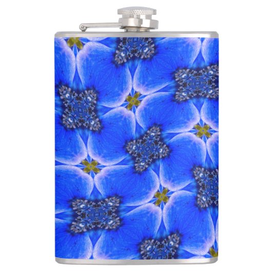 Anemone Muster Flachmann (Vorderseite)