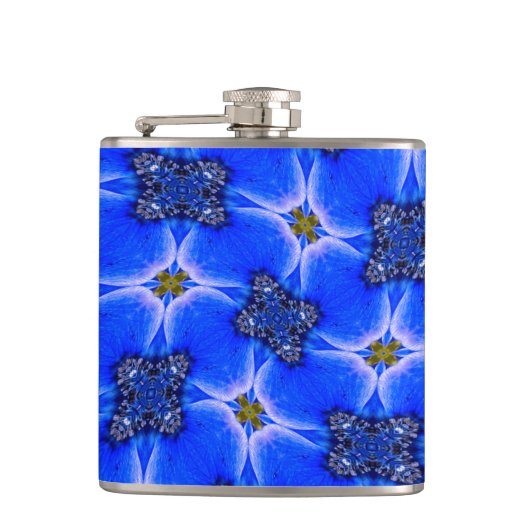 Anemone Muster Flachmann (Vorderseite)