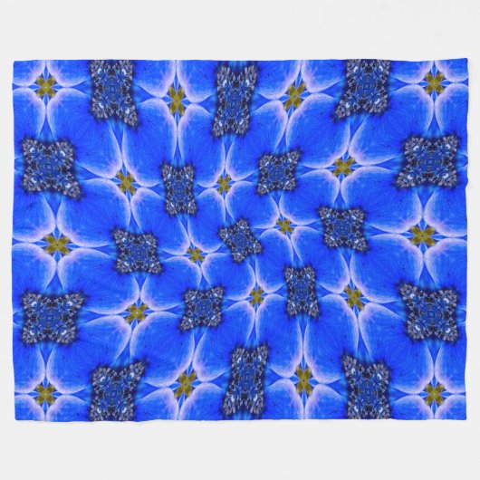 Anemone Muster Fleecedecke (Vorderseite (Horizontal))