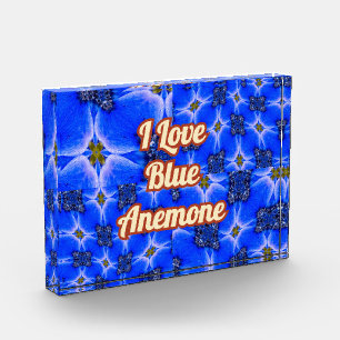 Anemone Muster Fotoblock