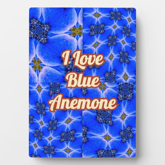 Anemone Muster Fotoplatte (Vorderseite)