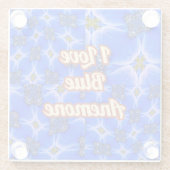 Anemone Muster Glasuntersetzer (Rückseite)