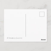 Anemone-Muster-Hintergrund Postkarte (Rückseite)
