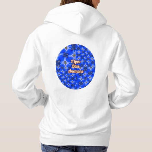 Anemone Muster Hoodie (Rückseite)