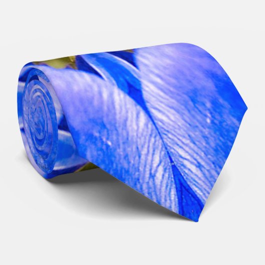 Anemone Muster Krawatte (Gerollt)