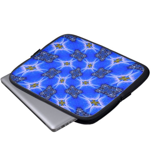 Anemone Muster Laptopschutzhülle (Vorne Knopf)