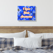 Anemone Muster Leinwanddruck (Insitu (Schlafzimmer))