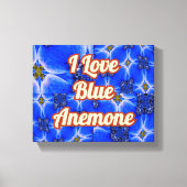 Anemone Muster Leinwanddruck (Vorderseite)