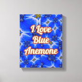 Anemone Muster Leinwanddruck (Vorderseite)
