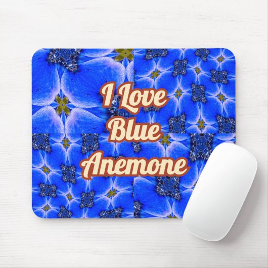 Anemone Muster Mousepad (Mit Mouse)
