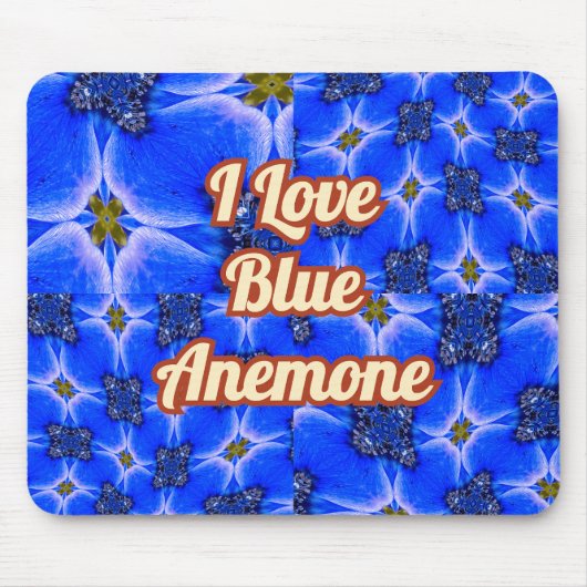 Anemone Muster Mousepad (Vorne)