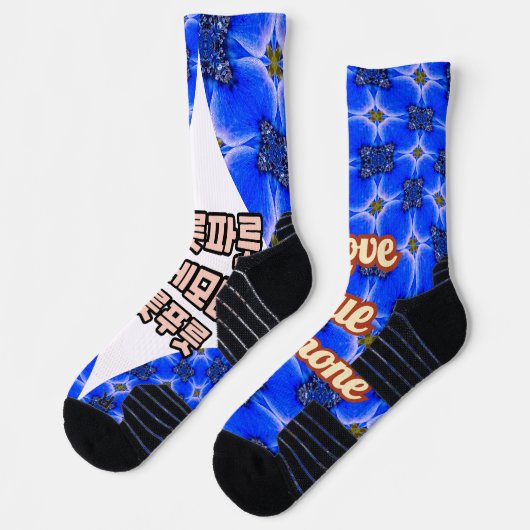 Anemone Muster Socken (Links)