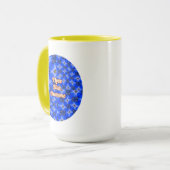 Anemone Muster Tasse (Vorderseite Links)