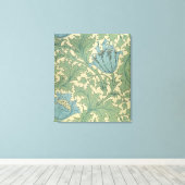 "Anemone"-Muster (Textilien) Leinwanddruck (Insitu (Holzboden))