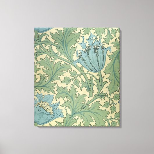 "Anemone"-Muster (Textilien) Leinwanddruck (Vorderseite)