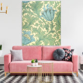 "Anemone"-Muster (Textilien) Leinwanddruck (Insitu (Wohnzimmer))