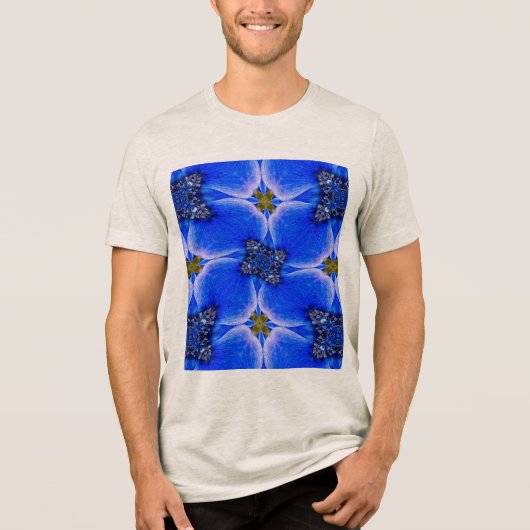 Anemone Muster Tri-Blend Shirt (Vorderseite)