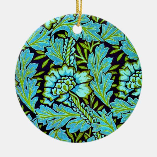 Anemone-Muster von William Morris, Keramik Ornament (Vorne)