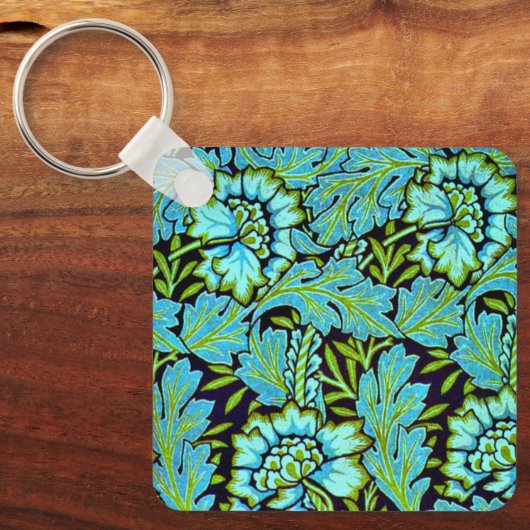Anemone-Muster von William Morris, Schlüsselanhänger (Vorderseite)