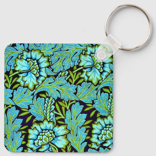 Anemone-Muster von William Morris, Schlüsselanhänger (Rückseite)