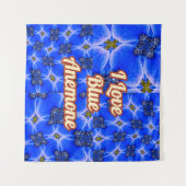 Anemone Muster Wandteppich (Vorderseite (Horizontal))