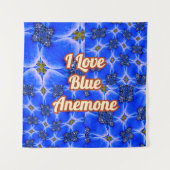 Anemone Muster Wandteppich (Vorderseite)