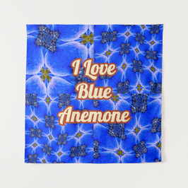 Anemone Muster Wandteppich