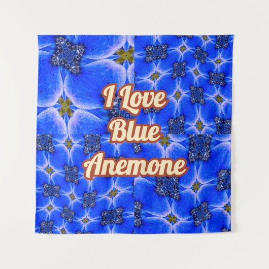 Anemone Muster Wandteppich (Vorderseite)