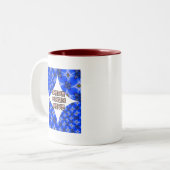 Anemone Muster Zweifarbige Tasse (Vorderseite Links)