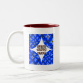 Anemone Muster Zweifarbige Tasse (Links)