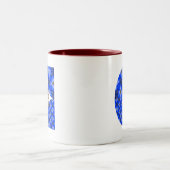 Anemone Muster Zweifarbige Tasse (Mittel)