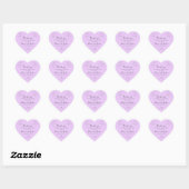 Anemone on Light Lilac Heart Sticker (Blatt)