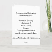 Anemone Ostern Feiertagskarte (Rückseite)