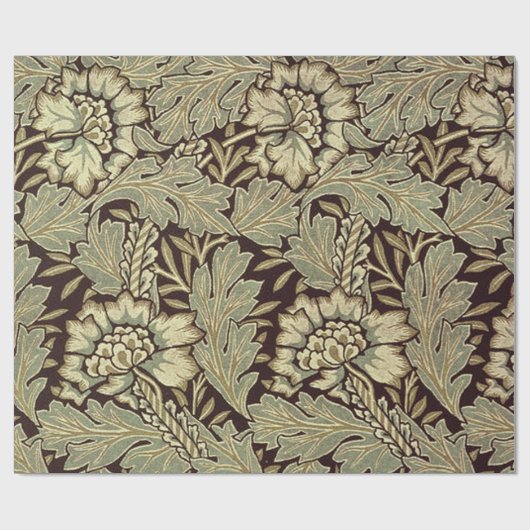 Anemone Pattern von William Morris Geschenkpapier (Flach)