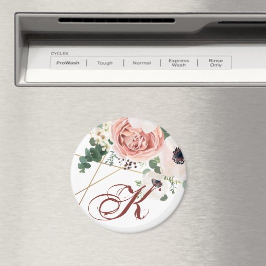 Anemone personalisiert Magnet Geometric Garden Ros (In Situ (Geschirrspüler))