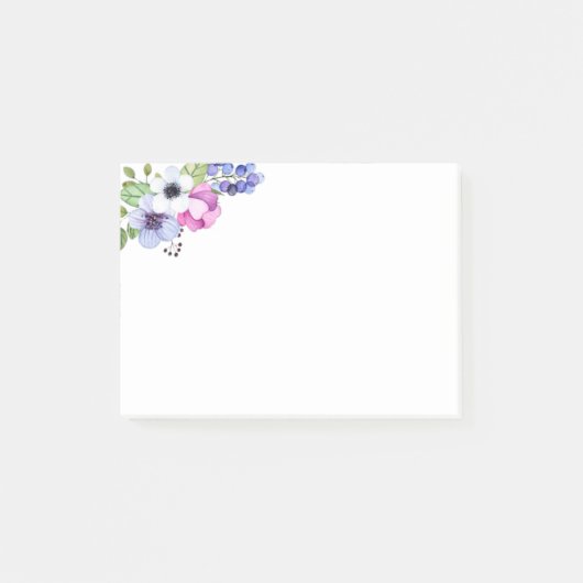 Anemone Post-it Klebezettel (Vorderseite)