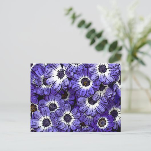 Anemone Postkarte (Stehend Vorderseite)
