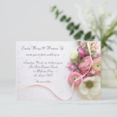 Anemone, ranunculus, Band Einladung (Stehend Vorderseite)