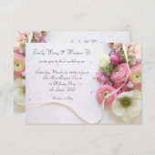 Anemone, ranunculus, Band Einladung (Vorne/Hinten)