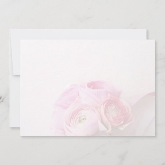 Anemone, Ranunculus, Band Einladung (Rückseite)